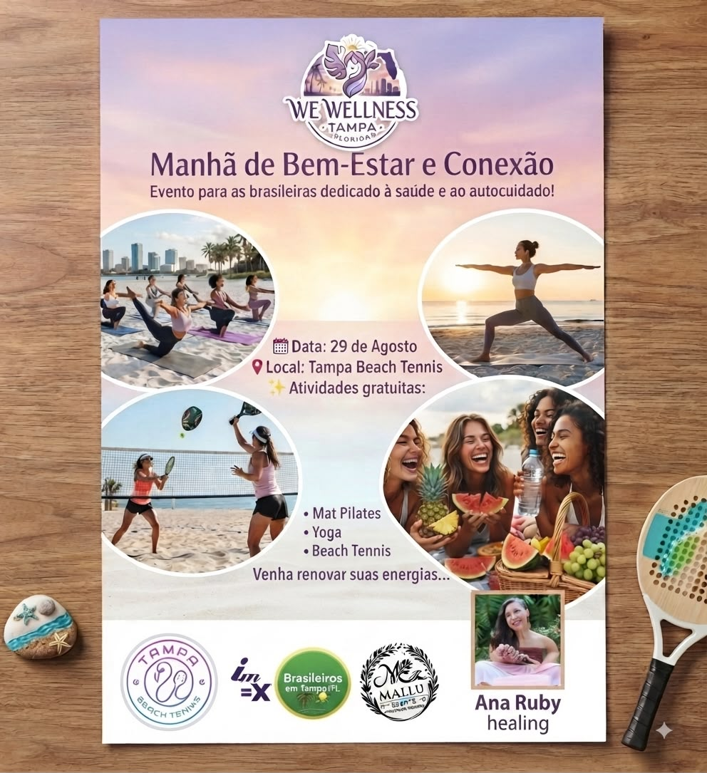Flyer do evento Manhã de Bem-Estar e Conexão